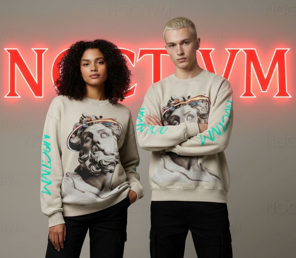 NOCTIVM “Aeternum Reign” Oversized Sweatshirt