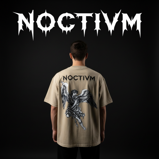 “NOCTIVM Raven Ascension” - bleach splatter T-shirt