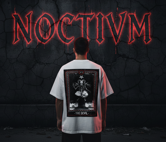NOCTIVM “VEIL//XIII”
 Loose Drop Shoulder T-Shirt